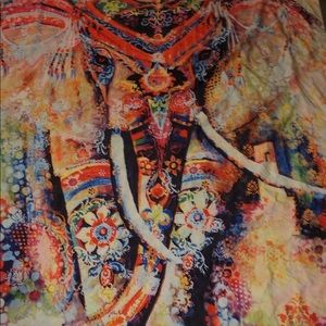 this is an elephant tapestry, just doing some early spring cleaning